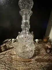 vintage Rare crystal decanter-beautiful One Of A Kind Piece