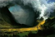 Storm in the Mountains : Albert Bierstadt : 1870 : Archival Quality Art Print