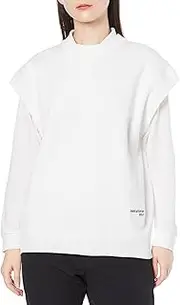 nano universe GOLF(ナノユニバース ゴルフ) 045-4173101 Women's Crew Neck Knit Vest (Embroidered Logo, Edge Melange) / Golf