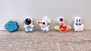5pc Alien Space Theme PVC Children's shoes sandal Charms Spaceship Astronaut