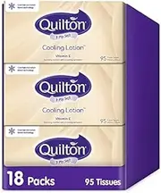 Quilton Cooling Lotion 3 Ply 95 Tissues Pack, 18 packs