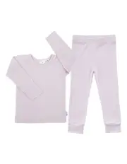 [Sweet Cheeks Merino] Organic Merino Pyjamas in Pale Pink