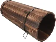 GARVALON Wooden Umbrella Organizer Stable Hotel Umbrella Stand Entryway Storage Bucket for Outdoor Use