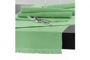 100% COTTON Ribbed Table Runner Sea Crest by Hoydu