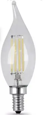 Feit Electric LED 60W E12 BPCFC60/Flame Tip Dimmable Chandelier Bulb 2Pk NIP