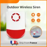 433Mhz Wireless Siren Waterproof Flash Strobe 120db High Decibel Alarm System