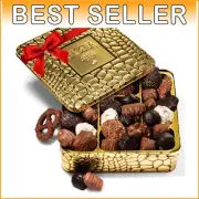 Assorted Chocolates in Opulent Gift Tin - Ideal for Holidays and Special Events