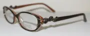 BADGLEY MISCHKA BM ARIANNA TORTOISE Optical Eyeglass Frame For Women w/ Stones