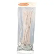 100pcs 10inch Soy Candle Wicks for Candle Making - Coated with Natural Soy Wa...