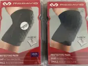 2 Prs. New McDavid HEX Pads 6440 Pr. Knee Elbow Shins Small S Purple Blue
