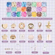 5800Pcs Jewellery Beads Kit 24 Colors Clay Beads Bracelet Making Kit Flat qrfvh