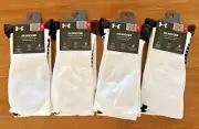 Under Armour UA Unisex Soccer Cushioned Over-The-Calf Socks Sz 8.5-13 (4 Pairs)
