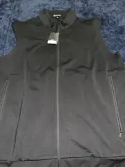 Asher Golf Men’s Full Zip Nebo Black Vest Jacket XXL