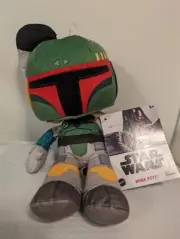 Star Wars Boba Fett 8 Inch Plush Disney Authentic Mattel Stuffed Toy NEW