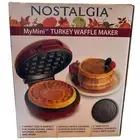 NIB Nostalgia MyMini Turkey Waffle Maker