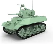 MRY-SFW Army Tank BMC Toys 1/87 HO Scale Railway Military Model Kit US M3A3 Stuart Light Tank