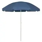 Beach Parasol Blue 240 cm UV Protection Umbrella Outdoor Sun Shade Canopy