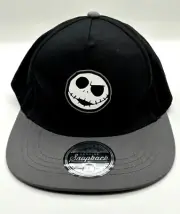Nightmare Before Christmas Hat Cap OSFM Boys Black Flat Bill Snap Back Disney