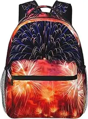 [CHRYSM] Backpack For Girls Boys Teens Schoolbag,Bookbag,Horse Meets Dog Daypack For High School,College,Travel,Work