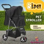 i.Pet Pet Stroller Pram Dog Cat Carrier Travel Pushchair Foldable 3 Wheels Large