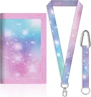[Nnicorns] Children's Neck Pouch, Mini Wallet with Key Ring & Lanyard, Tri-Fold Wallet Boys for School, Travel & Leisure, Pink, L, Classic