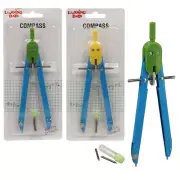 2 Pk School Compass Drawing Math Geometry Art Metal Tool Circles Professional