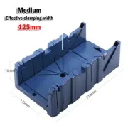 Convenient and Versatile Wood Cutting Mitre Saw Box with Angled Design (Blue)
