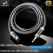 HiFi Headphone Cable 2.5 3.5 4.4 6.5mm to Mini XLR Balanced AKG Q701 H118 Series