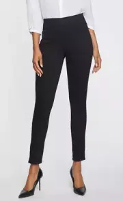 NYDJ L12224 Womens Black Super Skinny Ankle Pull-On Jeans Size M