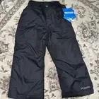 Columbia Snow Pants Youth Size XXS 4/5 sled Now Talk Later NEW Black