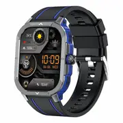 2.06 Inch Bt5.3 Ip68 Sport Smart Watch Bluetooth Call / Message / Health Blue Smart Watches