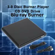 Burner USB External BD-R BD DVD CD RW Disc Writer Movie Player Black