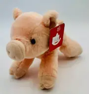 Aurora - Mini Flopsie - 8" Percy Pig Plush Bean Bag Toy Soft Cuddly NWT