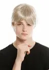 Wig Men's Wig Short Smooth Monofilament Medium Blonde Light Blonde Highlights