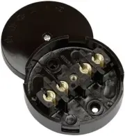 20A JUNCTION BOX S-ENTRY 4-TERM BROWN - WA076