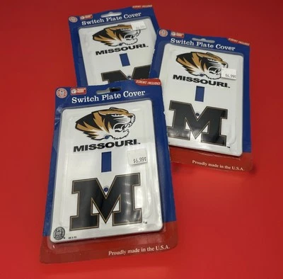 3 Missouri Tigers Switch Plate Light Switch Cover Man Cave READ
