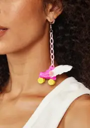 [Devil666ish] Fallen Angel Roller Skate Earrings