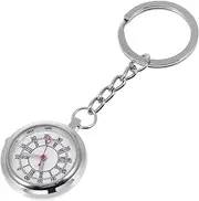 [DEARMAMY] Pocket Watch Light Women Watches Smartwatch Retro Keychain Nursing Fob Watch Peaky Pins Vintage Round Watch Blinders Nurse Stackable Woman Rings Fidget Ordinary Glass Mirror Silver