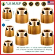 High-Quality 5-Piece Brass Extruder Gear Set with Allen Key for 3D Printers