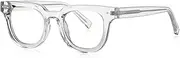 [WNCKSQ] glasses for men retro style clear lens optical glasses frame women clear lens rivets unisex