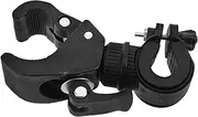 Bike Flashlight Mount Rotatable Handlebar Holder for Flashlight Cycling Light Clamp for Safe Night Rides Portable and Lightweight Design Easy Installation Black