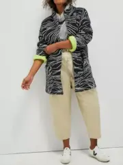 $198 NWT MAEVE Anthropologie Lambs Wool Knit Coat Cardigan S/M Oversized Thick