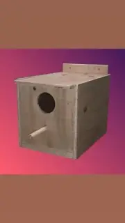 Lovebird Nest Box Breeding Nest Box 8x10x6 (Inside Cage)