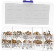 SOLUSTRE 600pcs Assorted Ceramic Capacitors Diy Kit Electronics Project Capacitors 10p-100nf Plastic Box