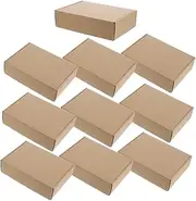 iplusmile 10PCS Boxes Tab Lock Mailer Boxes Sturdy Cardboard Packaging for Small Business Shipping Design for Easy Stacking for Personal Business Use