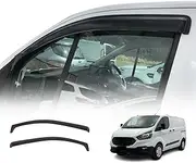 OAD4X4 Weathershields Compatible with Ford Transit Custom VN Series 2013-2023, Weather Shields Window Visors Wind Deflectors Sun Rain Guard 2PCS Set