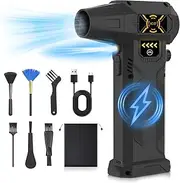 Compressed Air Duster-150000RPM Electric Air Duster with LED Light, Keyboard and PC Clean, Rechargeable Cordless High-Speed Air Blower, Replace Compressed Air Cans,Jet Dry Blower for Outdoors,Car,Home