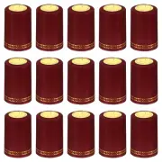 PVC Heat Shrink Cap for Wine Bottle, 50 Pcs Wine Shrink Wrap Seals Caps, Red
