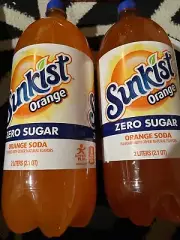Sunkist Zero Sugar Orange Soda 2 Liter Bottle 2 Pack