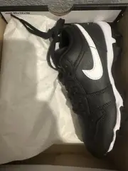 Nike Air Jordan 1 Low Youth Cleat Black White HF6885-001 4y